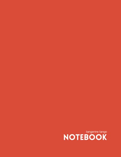 tangerine tango Notebook: Find Your Pantone True Color Collection