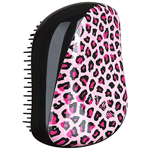 Tangle Teezer Compact Leopardo Pink - Cepillo, color rosa