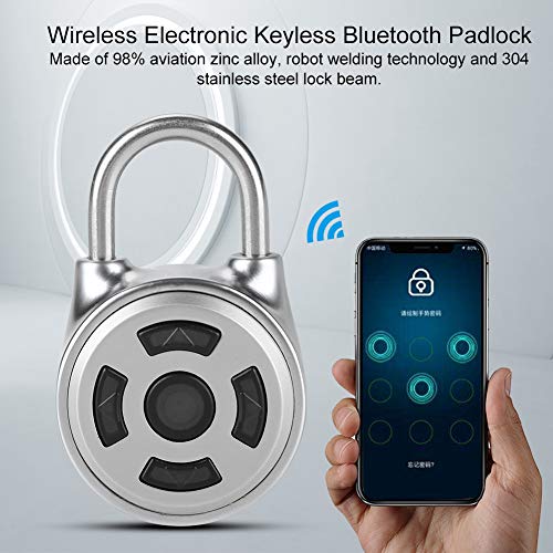 Tangxi Candado Bluetooth, Candado Inteligente Candado Sin Llave,Núcleo de Bloqueo de Chip,Bloqueo de Bluetooth,App Control para Puerta,Mochila,Gimnasio,Maleta,Oficina,para Android/iOS Smart Lock