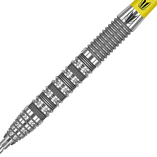 Target Darts Bolide 01 25G 90% Tungsten Swiss Point Steel Tip Darts Set Dardos de Punta de Acero, Amarillo, 25 g