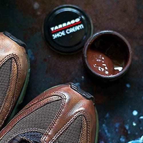 Tarrago | Basic Shoe Cream 50 ml | Crema Protectora para Calzado de Cuero | Betún para Zapatos | Cuidado del Calzado | Nutre, Repara y Protege | Abrillantador | Color Rojo