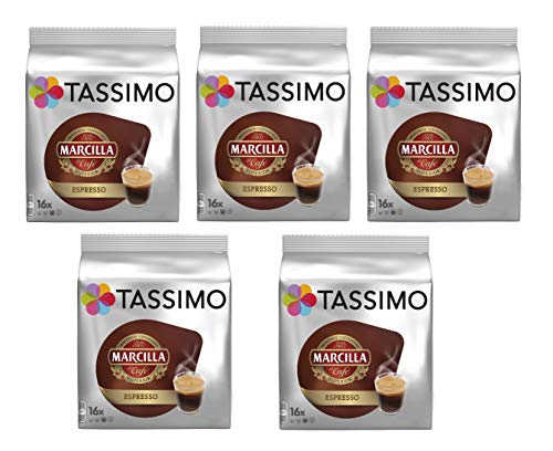 TASSIMO Marcilla Café Espresso, 5 x 16 cápsulas