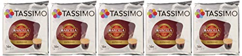 TASSIMO Marcilla Café Espresso, 5 x 16 cápsulas