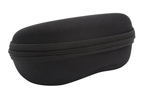 TBOC Funda Rígida Gafas de Sol – Estuche Negro Ligero con Cremallera para Cinturón Bolso Mochila y Coche para Guardar tus Gafas de Ver Lectura Natación Grandes y Pequeñas para Hombre Mujer y Niño