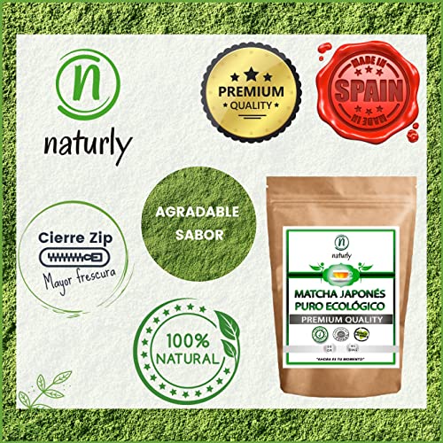 Té Matcha Órganico de Origen Japones en Polvo. Té Matcha Premium en formato de 50gr. Matcha Ceromonial Instantáneo Ecológico