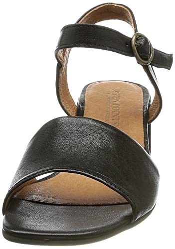 TEN POINTS Milde, Sandalias Planas Mujer, Negro, 40 EU