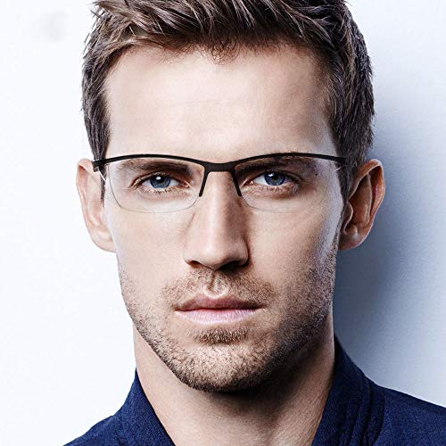 TERAISE 4PCS Moda Gafas de lectura con luz anti-azul Lectores de calidad Gafas para lectura para hombres y mujeres Computadora / teléfono celular Bloqueo de luz azul Gafas de lectura Marco(2.5X)