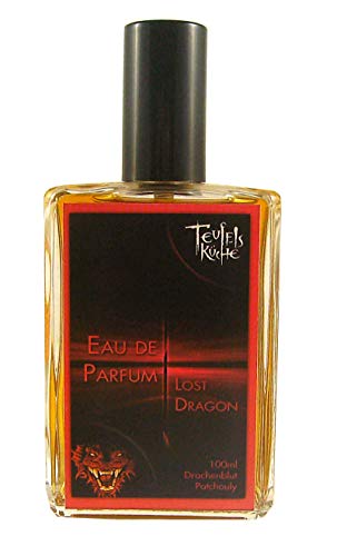 Teufelsküche Pachuli Lost Dragon - Agua de perfume para hombre, diseño gótico de pachuli con dragón, 100 ml en frasco de cristal