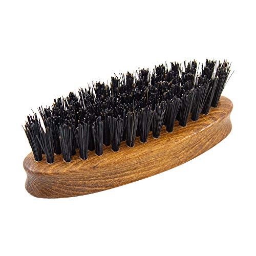 The Bluebeards Revenge, Vegan Travel Beard And Moustache Brush For Men, Engraved Beech Wood Handle With Animal Free Synthetic Bristles, To Soften And Nourish Facial Hair