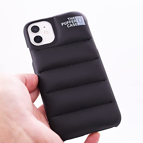 The Puffer - Funda protectora para iPhone 11 de 6,1 pulgadas 2019, 3D de lujo con plumón Soft Touch para iPhone 11 de 6,1 pulgadas (negro)