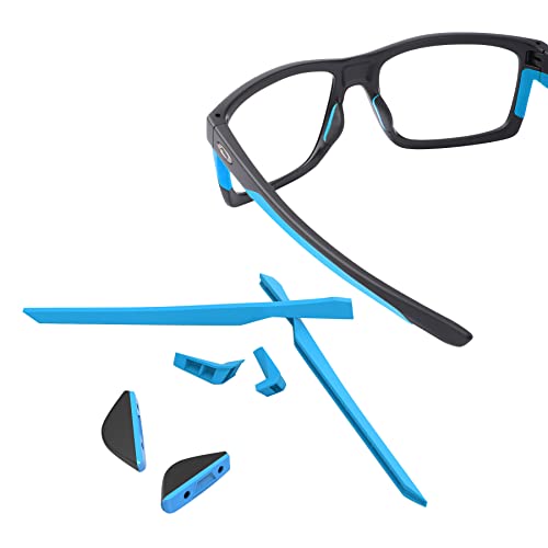 ThunderClap Kit de almohadillas de nariz y calcetines de goma para gafas de sol Oakley Mainlink/Mainlink XL OO9264, azul celeste, Talla única