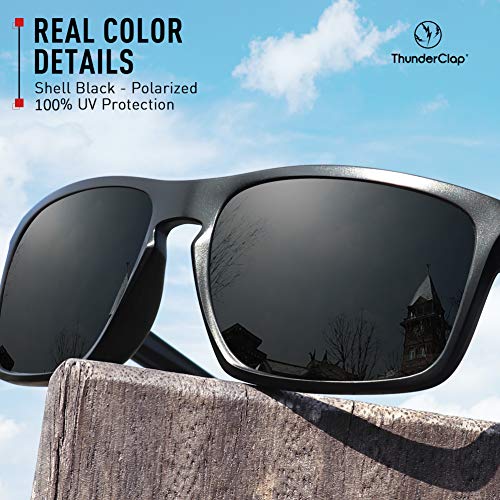 ThunderClap Lentes de repuesto polarizadas para gafas de sol Arnette Quick Draw AN4178, Shell Black - Polarizado, Talla única