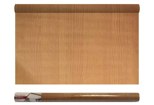 TIENDA EURASIA® Pack 2 Rollos Adhesivos para Muebles - Papel Adhesivo Estampado Madera - 2 Rollos de 45 x 200 cm - 1,8 m² (Madera 42)