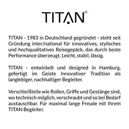 TITAN Exklusiver Schick: Gepäckserie „BARBARA & TITAN®“, BARBARA Magazin und Barbara Schöneberger Mochila tipo casual 38 centimeters 12 Gris (Grey)