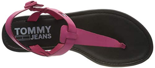 Tommy Hilfiger Color Block Basic Thong Sandal, Sandalias Punta Cerrada Mujer, Rojo (Blush Red Xif), 38 EU