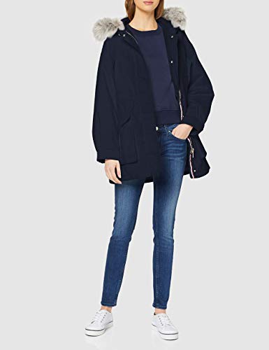 Tommy Hilfiger Miller Insulated Parka Abrigo, Desert Sky, Talla única (Talla del Fabricante: M-L) para Mujer