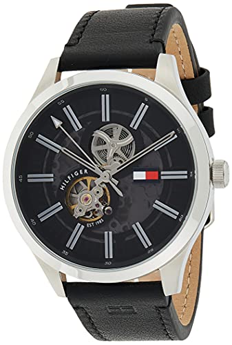 Tommy Hilfiger Reloj analógico para Hombre. de Automático con Correa en Cuero 1791641