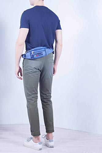 Tommy Jeans Men - Blue Cotton Heritage bumbag