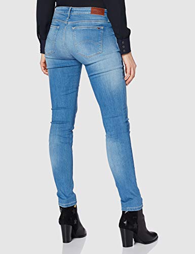 Tommy Jeans Mujer Mid Rise Nora Jeans, Azul (SANTA CRUZ STRETCH 567), W24/L34