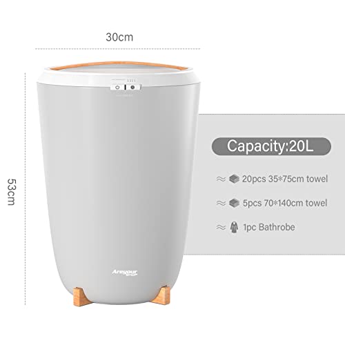 Topteng Calentador de toallas Quike, vaporizador de toallas en el cuarto de baño, cubo de 20 L