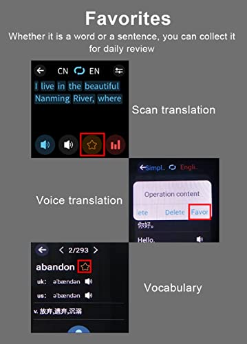 Traductor de Voz Instantáneo Portátil Pluma de Lectura de Traducción Escanear Texto Traducir Bolígrafo de Diccionario de Escaneo Inteligente Desconectado WiFi 111 Idioma