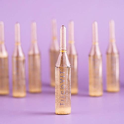 TricoVIT – Ampollas Keratina para Cabello Seco y Dañado, Tratamiento Capilar, Efecto Alisado y Antiencrespamiento, Hidrata el Cabello, 10 X 10 ml