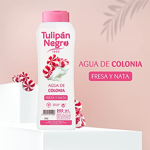 Tulipán Negro Agua De Colonia Negro Fresa Y Nata, 800 ml