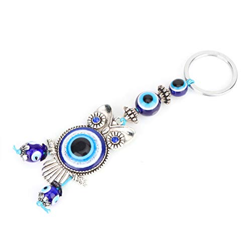 Tyenaza Llavero de búho de Ojo Malvado Azul, Llavero, decoración del hogar, Amuleto de Cristal Turco, Colgante de Amuleto, Regalo de bendición para cumpleaños, Regalo de bendición