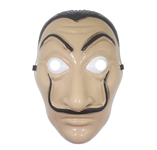 Udekit Salvador Dali Máscara Para Adultos Halloween Acción De Gracias Pascua Navidad Ostüm Cosplay Masquerade Bar Decoración (1Piezas)