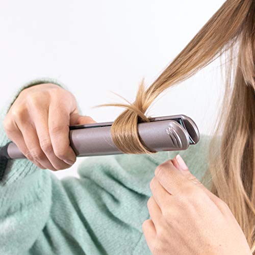 Ufesa PP5500 Velvet Pro Plancha para el Pelo, Gris, recubierta de nanocerámica profesional, para un alisado profesional, Doble función: liso y rizado, Gris