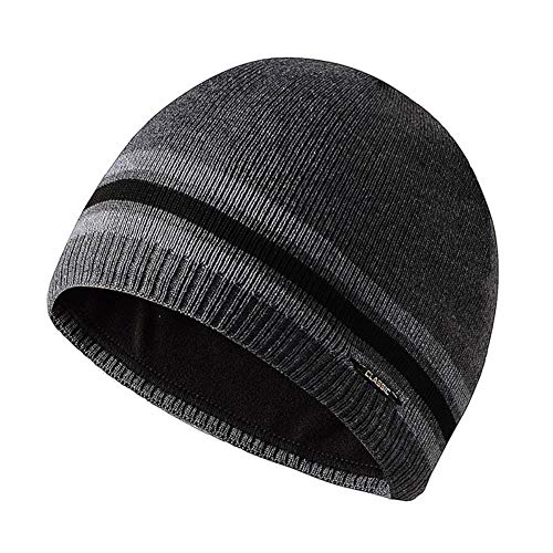 UKKD Gorro Invierno Plus Fleece Foras para Hombres Mujeres Moda Skullcap Skullcap Cálido Higido Sombrero Masculino Deportes Caps De Cobertura