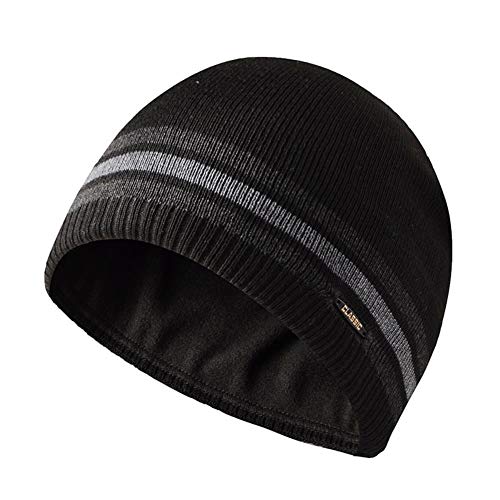 UKKD Gorro Invierno Plus Fleece Foras para Hombres Mujeres Moda Skullcap Skullcap Cálido Higido Sombrero Masculino Deportes Caps De Cobertura