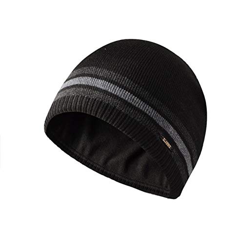 UKKD Gorro Invierno Plus Fleece Foras para Hombres Mujeres Moda Skullcap Skullcap Cálido Higido Sombrero Masculino Deportes Caps De Cobertura