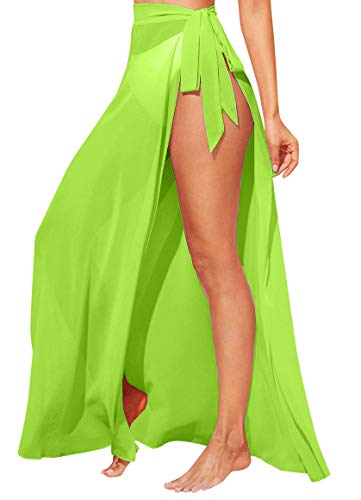 UMIPUBO Mujer Vestido de Playa Semi-Transparente Ropa de Baño Playa Vestido Suelto de Traje de baño Bikini Cover up Falda Cruzada Talla Grande Sarong de Playa