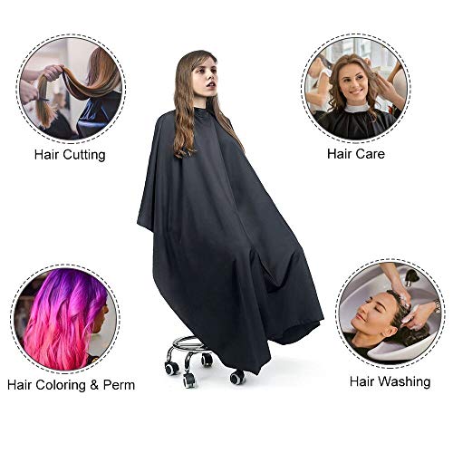 URAQT Capas para Peluqueria, Capa de Barbero Profesional, Capas de Corte Peluqueria Impermeable de Cuerpo Entero para Peinado, Cortes y Colores