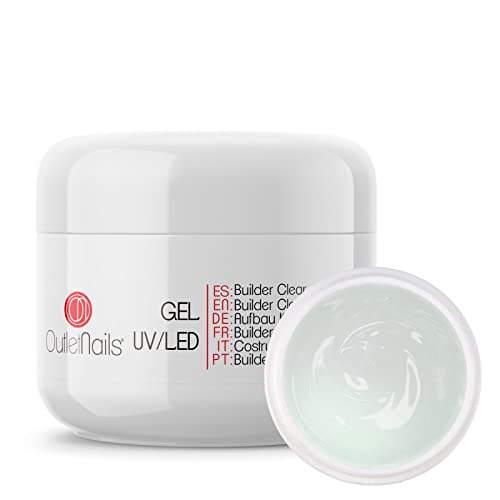 UV Gel Builder Clear 50ml + Primer 15ml sin acido | Ideal para centros de uñas de gel | Outlet Nails