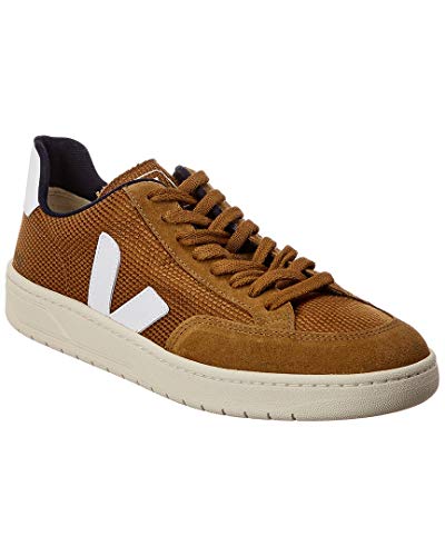 Veja V-12 Entrenadores Hombres Camel/Blanco Bajo Parte Superior Entrenadores Zapatos, marr�n (blanco, beige (Camel/White)), 43 EU