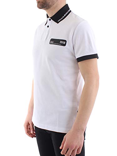 Versace Jeans Couture - Polo B3GVB7P5 Man T-Shirt VUM622 Logo Regular White - B3GVB7P536571003 - White, 50