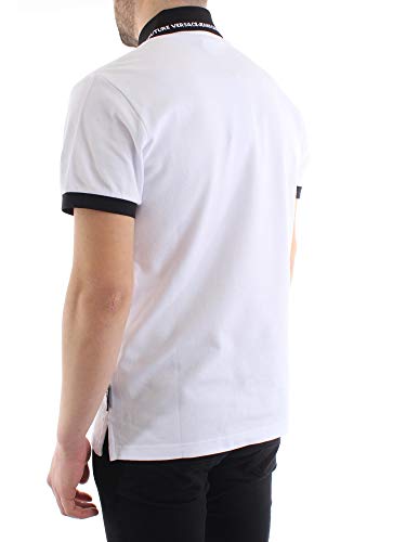 Versace Jeans Couture - Polo B3GVB7P5 Man T-Shirt VUM622 Logo Regular White - B3GVB7P536571003 - White, 50