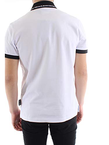 Versace Jeans Couture - Polo B3GVB7P5 Man T-Shirt VUM622 Logo Regular White - B3GVB7P536571003 - White, 50