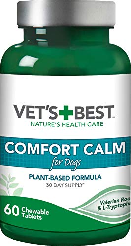 Vet's Best Suplementos para Perros calmantes de Calma Confort - Promueve la relajación y el Comportamiento equilibrado 180 g