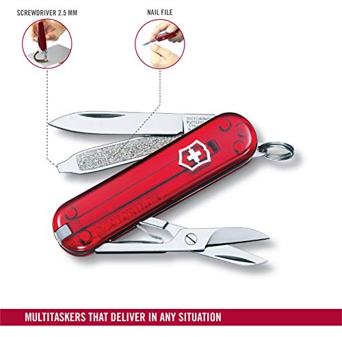 Victorinox 0.6225.T Navaja, Rojo translúcido, Talla única