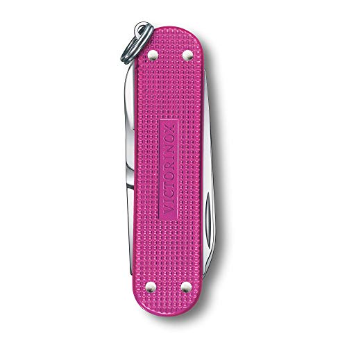 Victorinox Classic SD Alox Navaja pequeña con 5 funciones incluyendo hoja, lima de uñas y tijeras