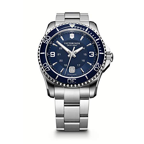 Victorinox Hombre Maverick - Reloj de Acero Inoxidable de Cuarzo analógico de fabricación Suiza 241602