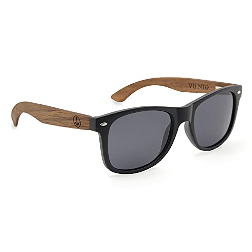 VIENTO Hybrid Forest Gafas de Sol de Madera (Negro)