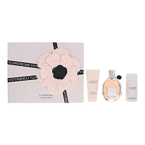 Viktor & rolf flowerbomb eau de parfum 100ml + leche corporal 40ml + gel de ducha 50ml