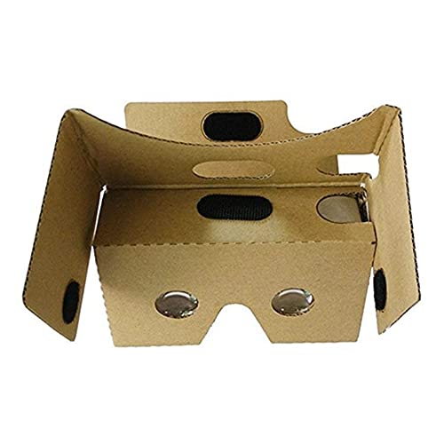 Virtual Real Store Google Cardboard VR Gafas Cartón 3D Realidad Virtual Glasses Caja DIY VR Visor para Smartphones Khaki