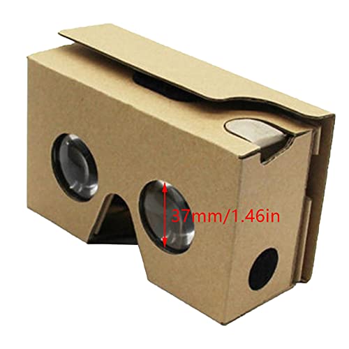 Virtual Real Store Google Cardboard VR Gafas Cartón 3D Realidad Virtual Glasses Caja DIY VR Visor para Smartphones Khaki