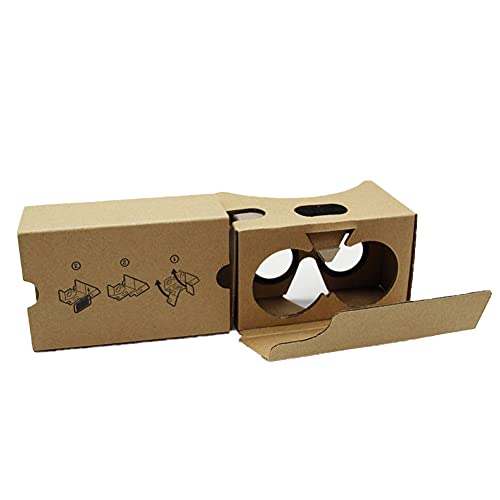 Virtual Real Store Google Cardboard VR Gafas Cartón 3D Realidad Virtual Glasses Caja DIY VR Visor para Smartphones Khaki