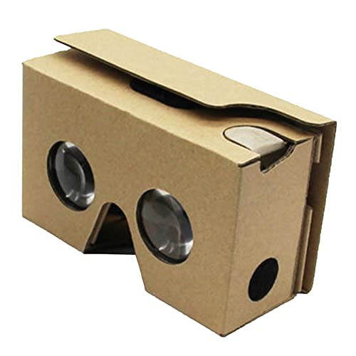 Virtual Real Store Google Cardboard VR Gafas Cartón 3D Realidad Virtual Glasses Caja DIY VR Visor para Smartphones Khaki